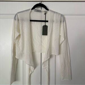 All Saints Cream wrap cardigan